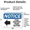Signmission Fuel Shutoff Push Button (Left Arrow) Sign With Symbol, 10 in W x Rectangle, Vinyl Decal OS-2PACK-NS-D-710-L-12941 - alternate 6